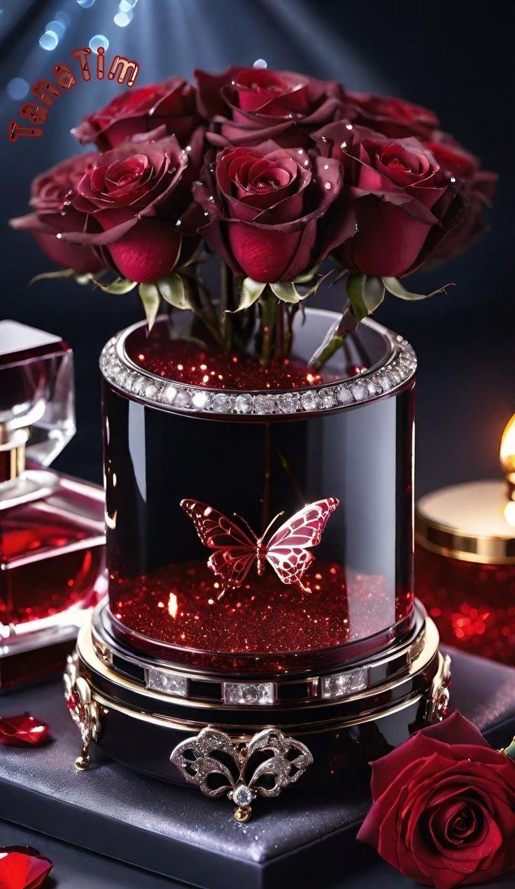 Velvet Twilight Petal Symphony
